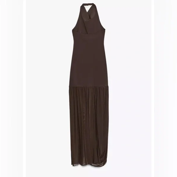 Zara halter neck dress with matching detail - Picture 7 of 7